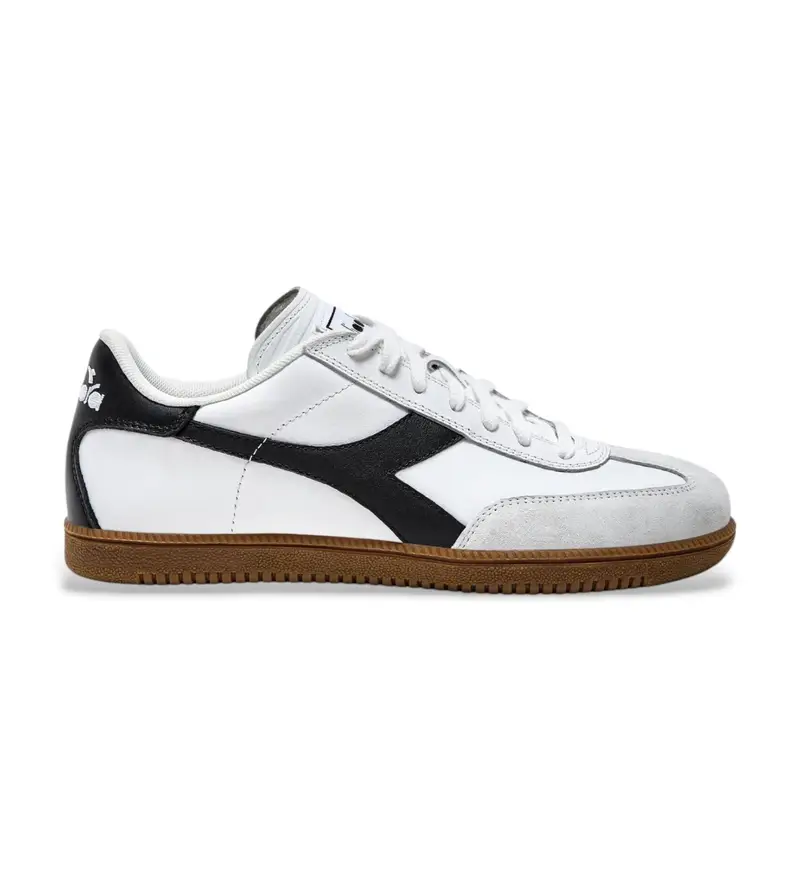 Diadora unisex 501181246 Sneakers in pelle bianca, Bianco, Basso, Stringhe, Casual