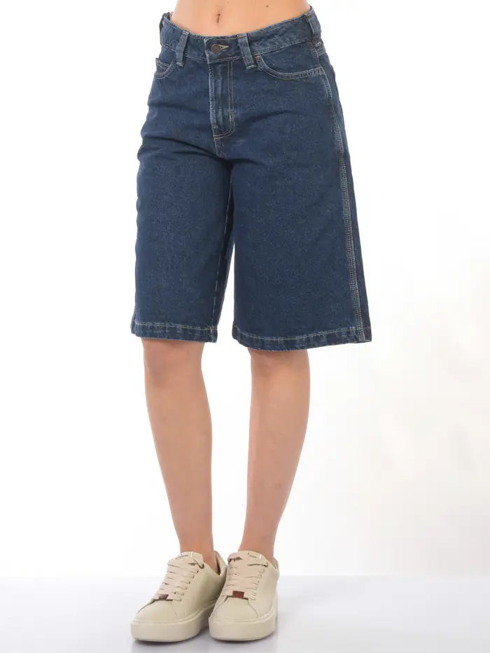 bermuda da donna Dickies work in denim Blu