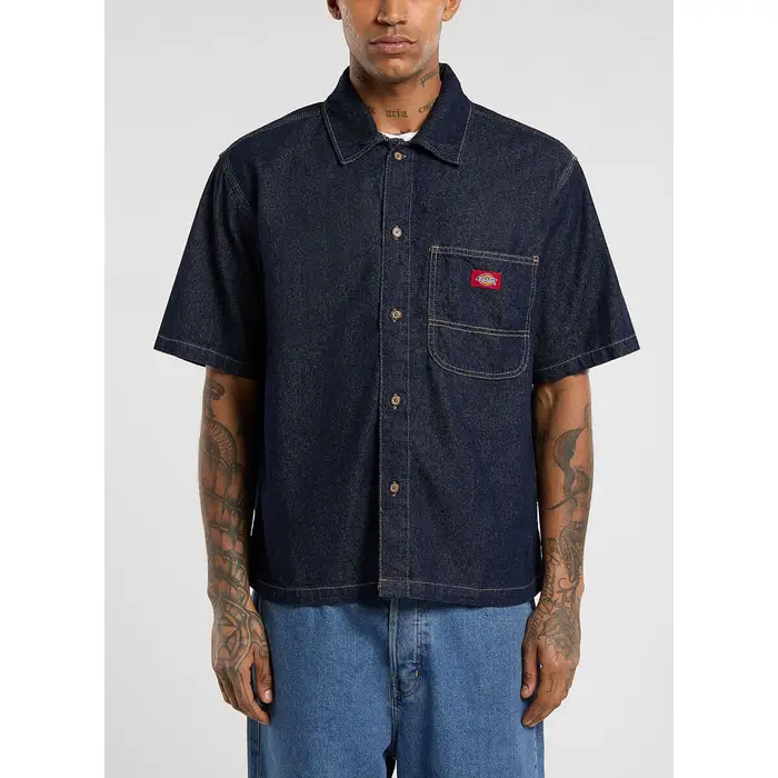 Dickies Camicia a maniche corte CAMICIA DENIM Blu