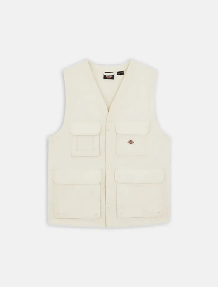 capispalla e giacche uomo dickies fishersville vest dk0a4yqp f90 whtecap gray