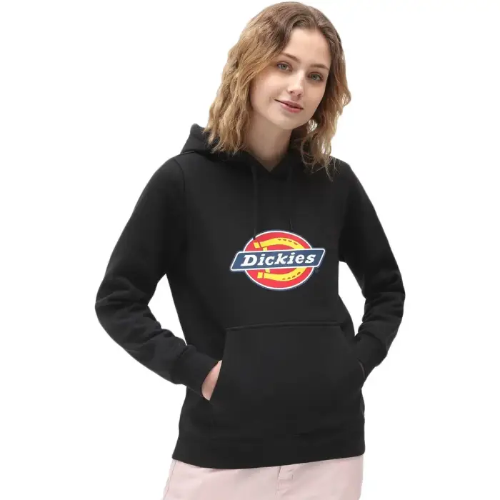 Felpa con cappuccio da donna Dickies Icon logo Noir
