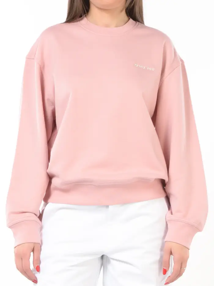 felpa da donna Dickies a girocollo con logo ROSA