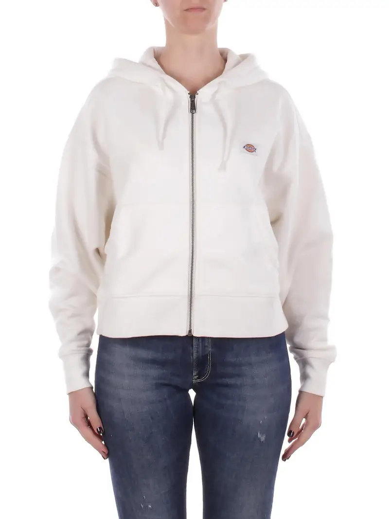 DICKIES Felpa Donna Ecru Oakport zip hoodie ecru