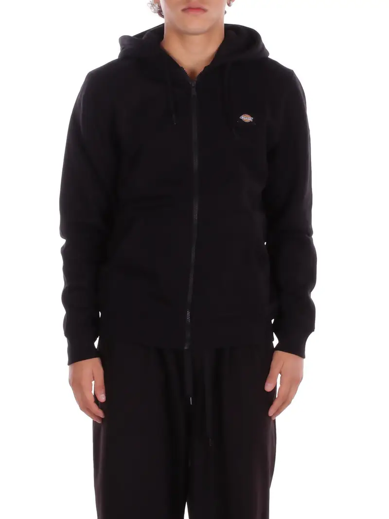 DICKIES Felpa Uomo Black Oakport zip hoodie