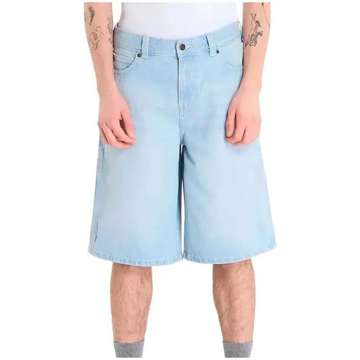 Dickies Pantaloni corti 958 13 INCH LOOSE SHORT JEANS FOG BLUE Blu