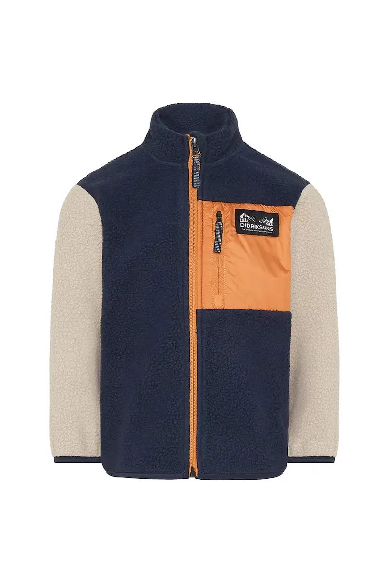 Didriksons felpa ANTEN KIDS FULLZIP Blu navy
