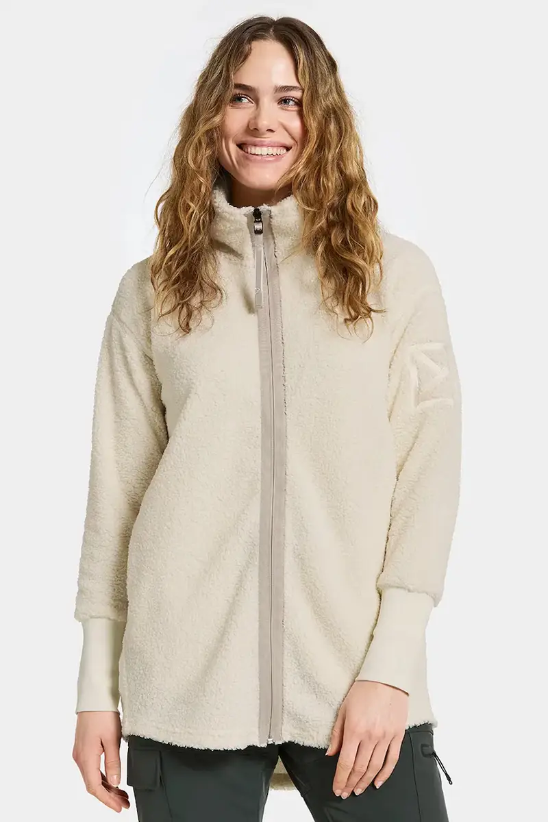 Didriksons felpa in pile SALLY donna colore beige 505165