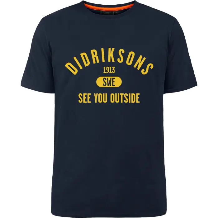 Didriksons T-shirt in cotone Harald Collegiate Bleu