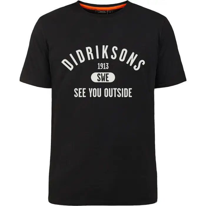 Didriksons T-shirt in cotone Harald Collegiate Noir