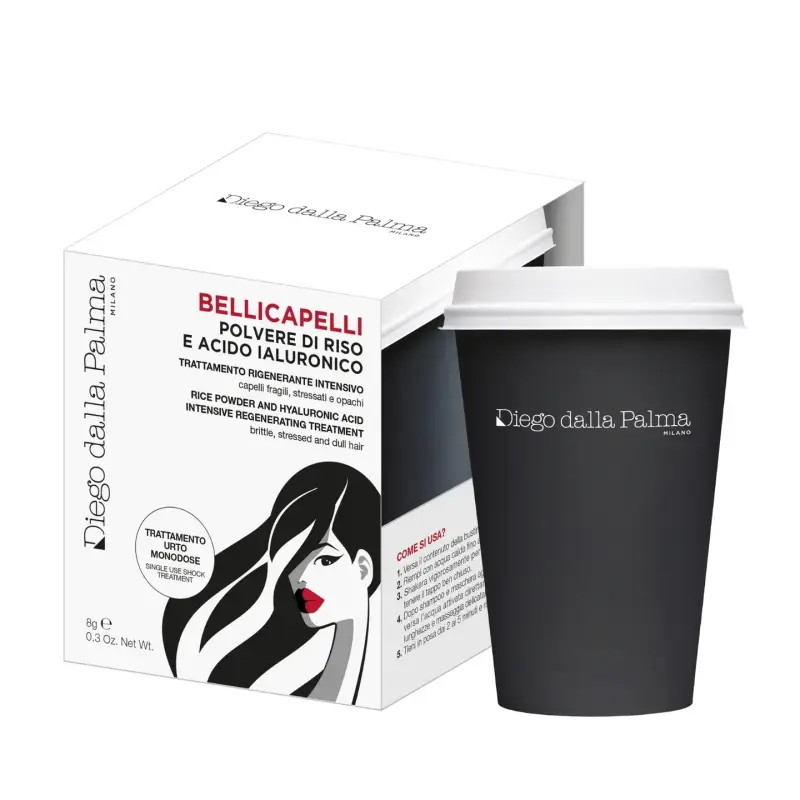 DIEGO DALLA PALMA Belli Capelli Polvere di Riso e Acido Ialuronico Trattamento Rigenerante Intensivo 8gr