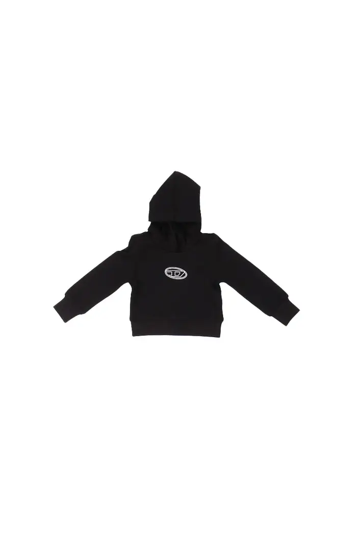 Diesel bambina felpa j02416 kyax3 k900 sasyhood nero BLACK