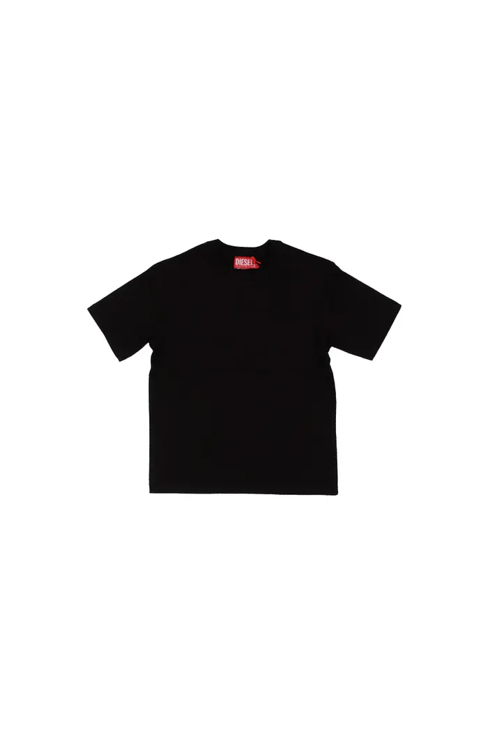 Diesel bambino t-shirt j02276 0hgam k900 tboggymegovald over nero BLACK