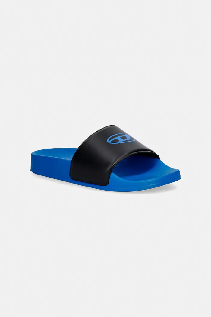 Diesel ciabatte slide con il tacco aperto per bambini SA-BWOVALF SANDALS Blu