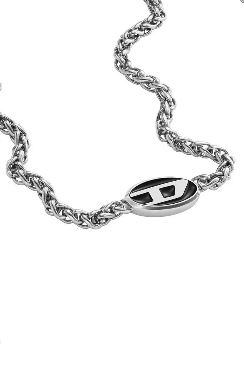 Diesel collana uomo Argento