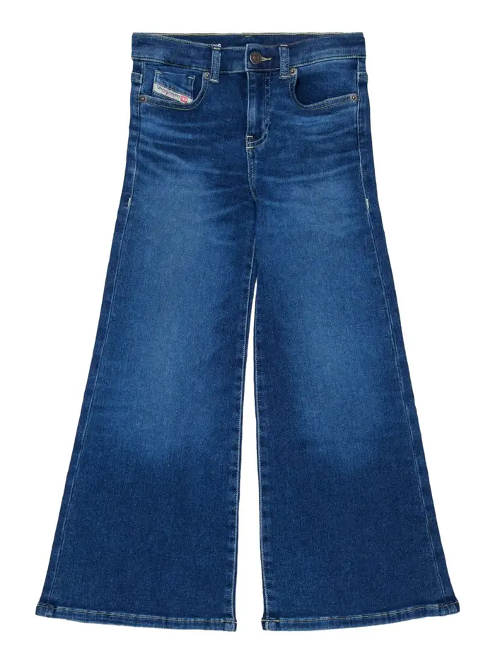 jeans a zampa diesel da bambina - denim