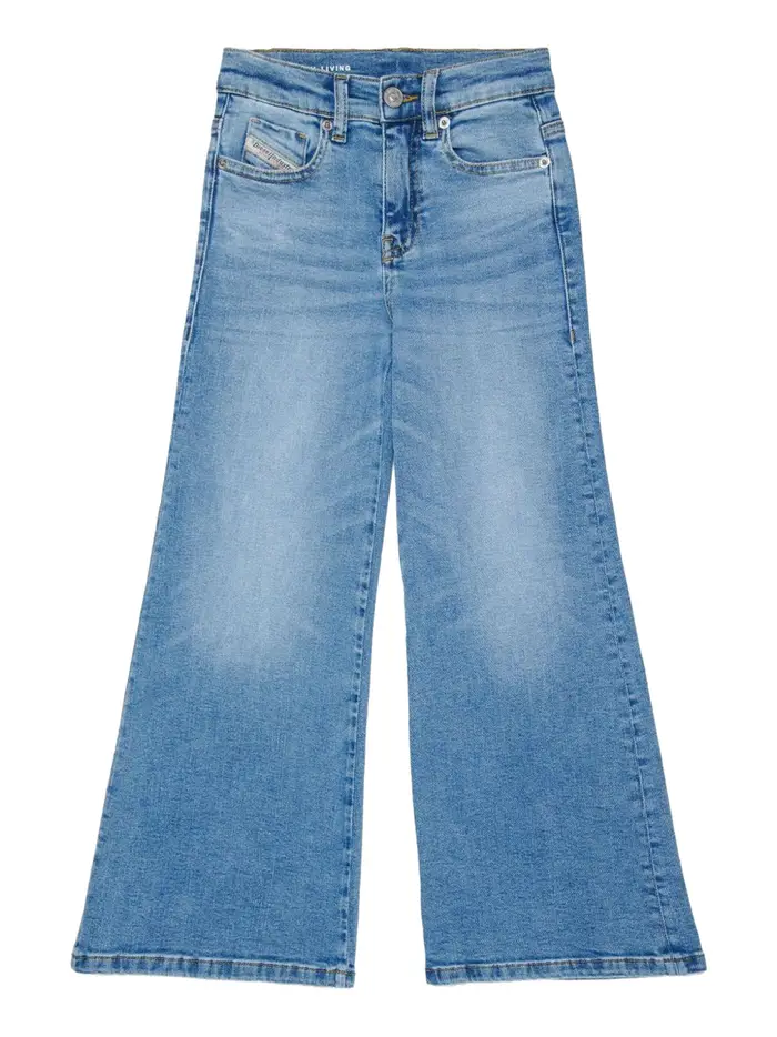 jeans a zampa diesel da bambina - denim