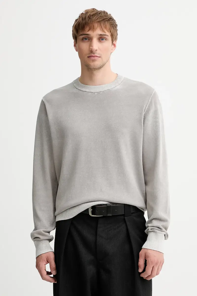 Diesel maglione in cotone K-LARENCE-B colore nero A11187.0BEAR Grigio