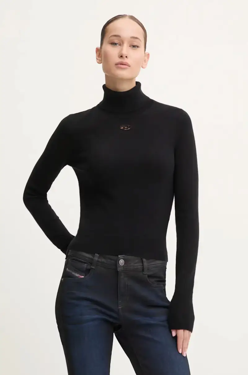 Diesel maglione in lana M-AREESAX-TN donna colore nero A14174.0GEAY