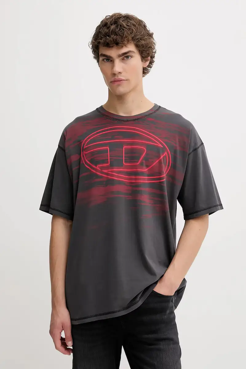Diesel T-shirt Uomo Grigio 3611542