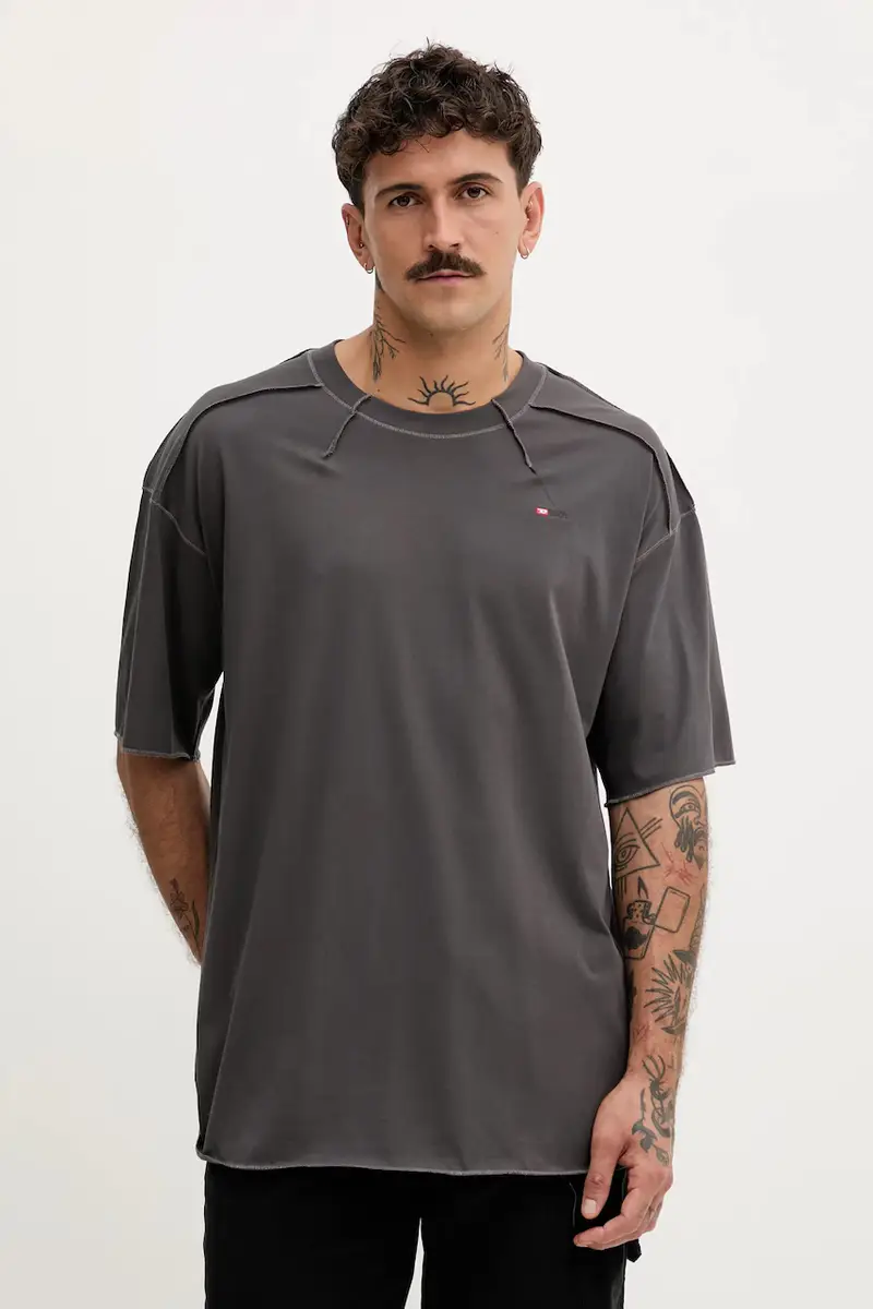 Diesel T-shirt Uomo Grigio 3611463