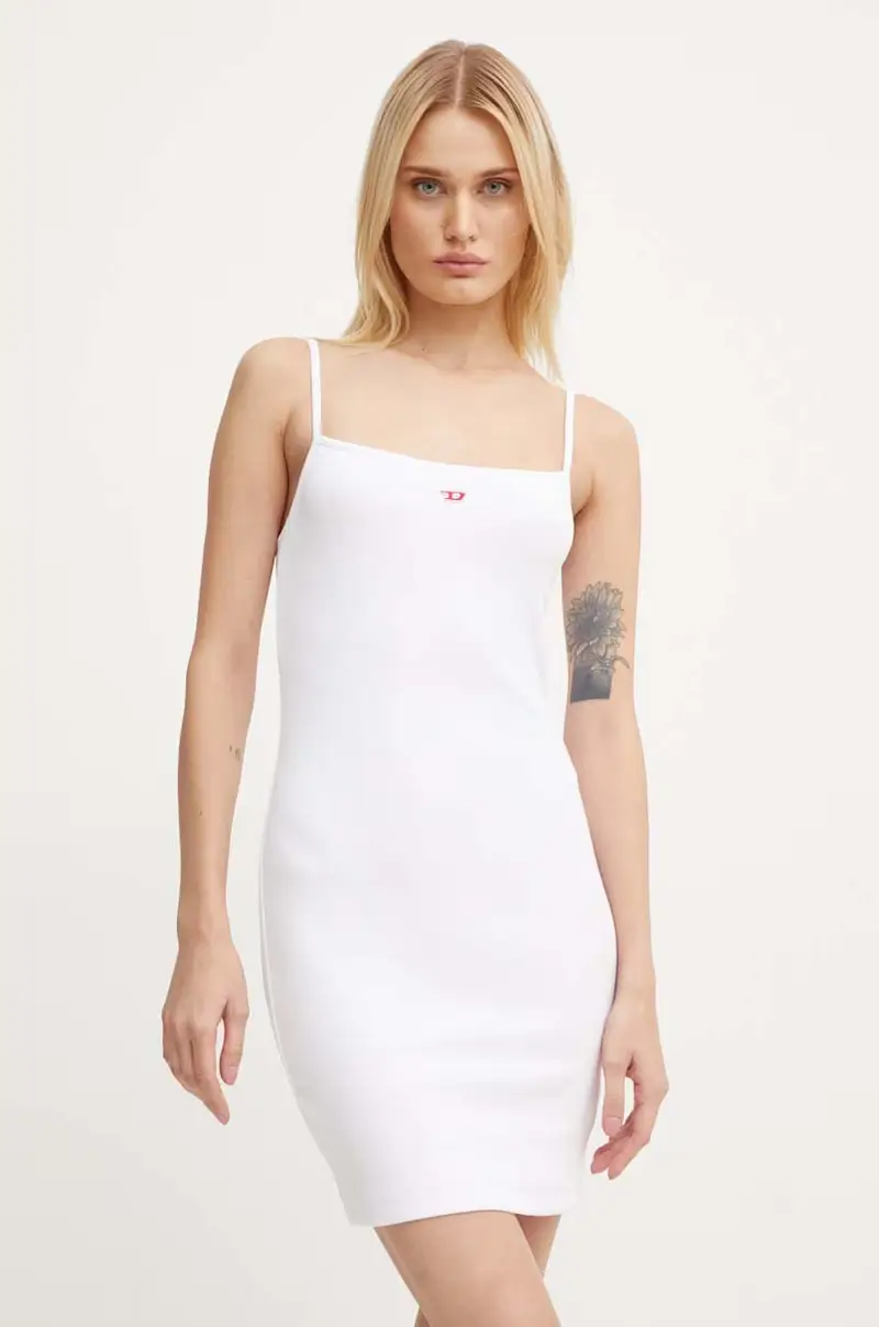 Diesel vestito D-MOKKY-LS-MICRODIV Bianco