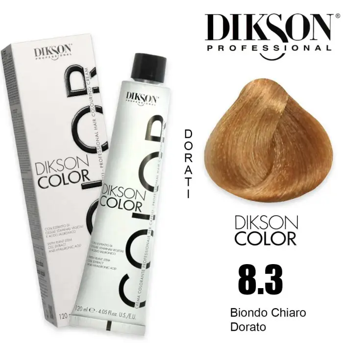 Dikson color 120 ml 8 3 - 8d biondo chiaro dorato