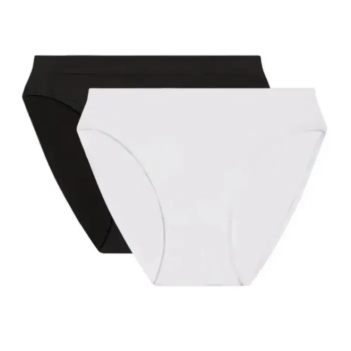 Set di 2 Mutandine donna DIM Microfibre Pockets Eco Noir