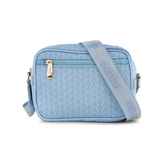 Borsa azzurra Dimensione Danza da donna con tracolla e zip