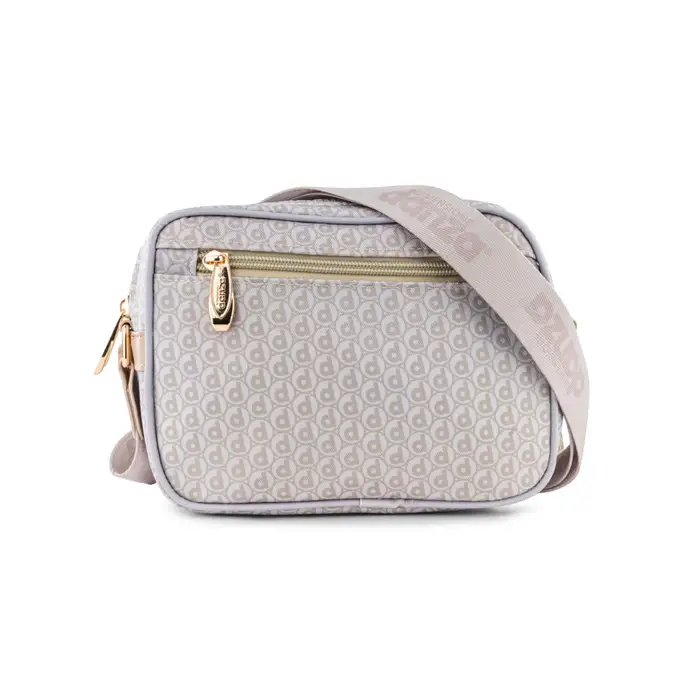 Borsa beige Dimensione Danza da donna con tracolla e zip