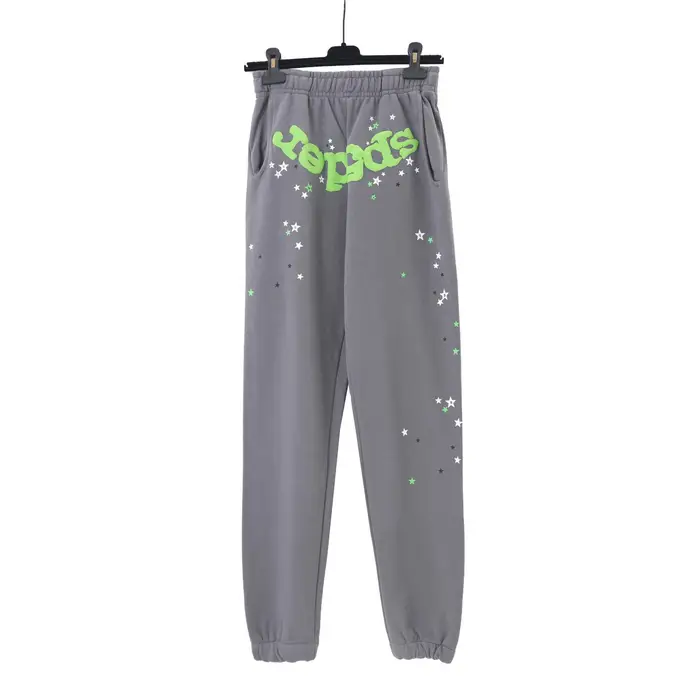 Discount Market Felpa con cappuccio in spugna morbida con stampa a ragnatela Sp5der 55555 stile americano da uomo Small