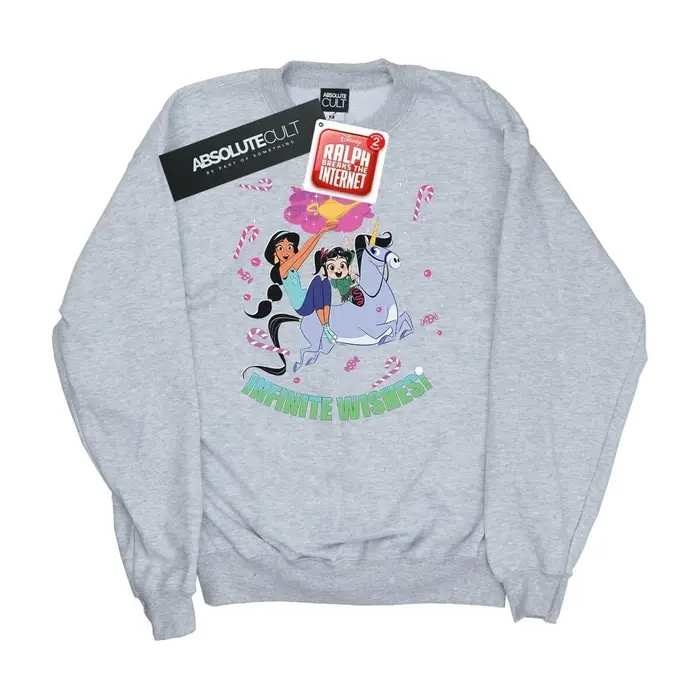 Felpe Disney Wreck It RalphAnd Vanellope Grigio