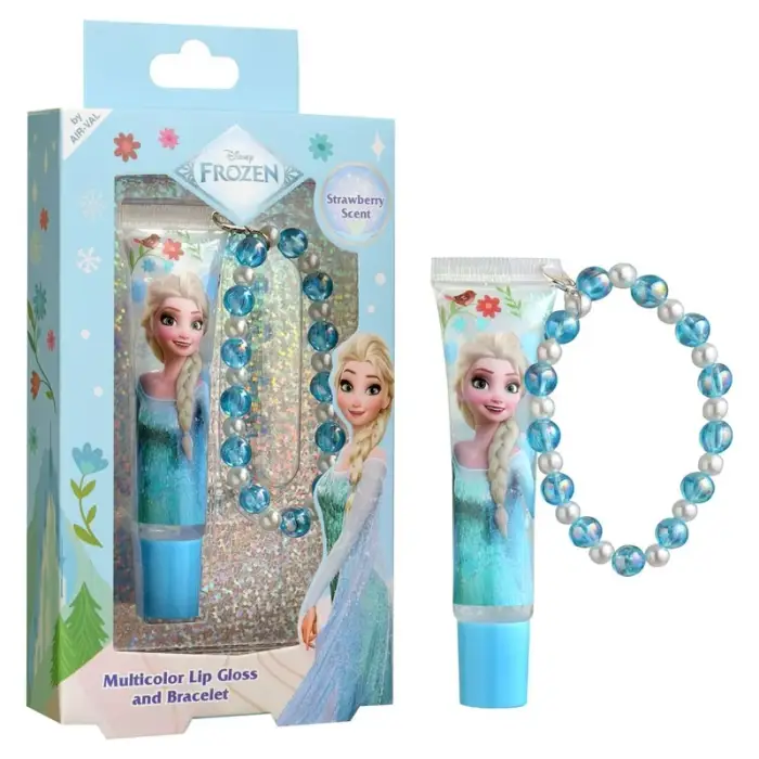 Disney Frozen - Multicolor lip gloss & bracelet