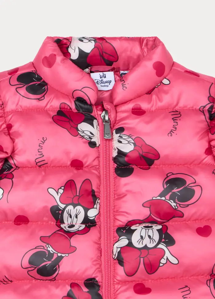 Disney Giubbino Imbottito Smanicato In Taffetà Bimba, Bambina, Rosa pastello