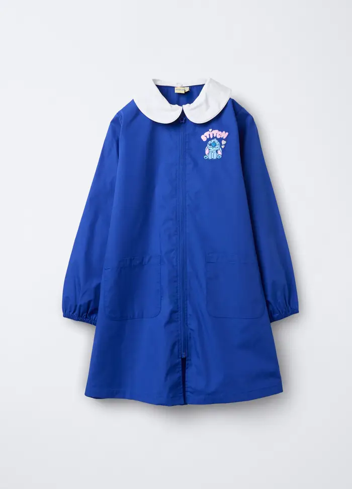 Disney Grembiule Misto Cotone Bambina, Blu elettrico