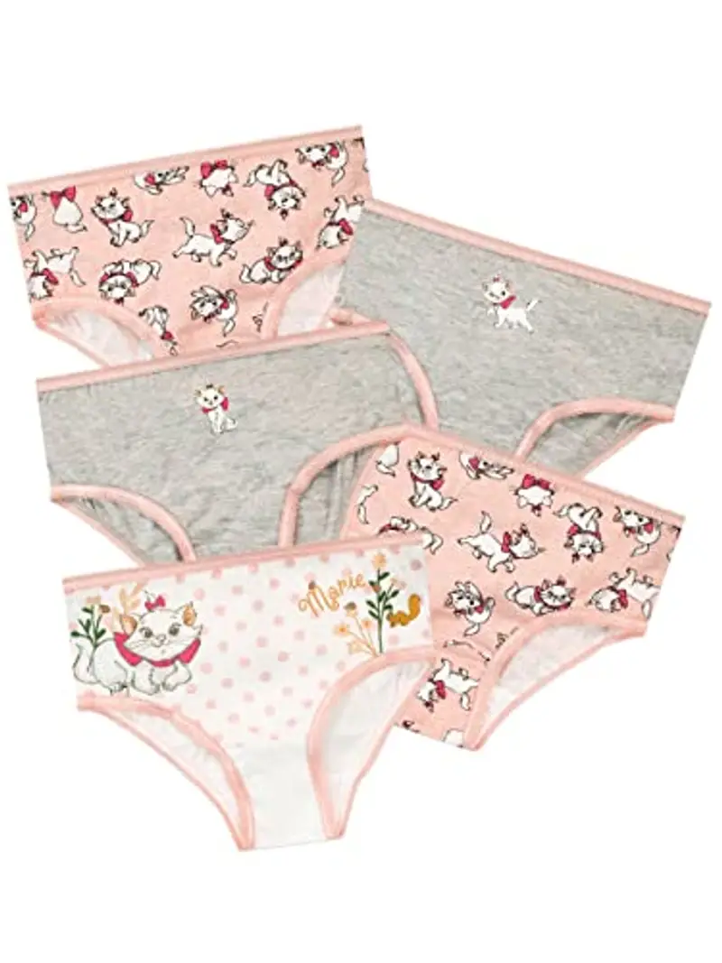 Disney Mutandine Confezione da 5 Multicolore per Ragazze Gli Aristogatti Multicolore 2-3 Anni