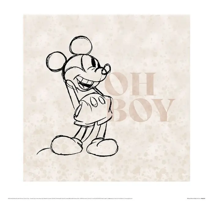 Disney Poster 40 cm x 40 cm PM6784 Nero