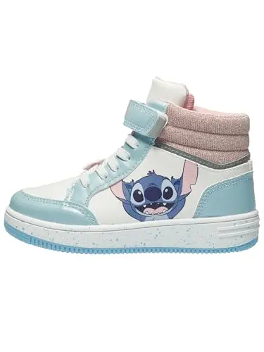 Disney Sneakers Bambina, Scarpe Stitch Bambina, Scarpe Ragazza Lilo E Stitch, Bianco