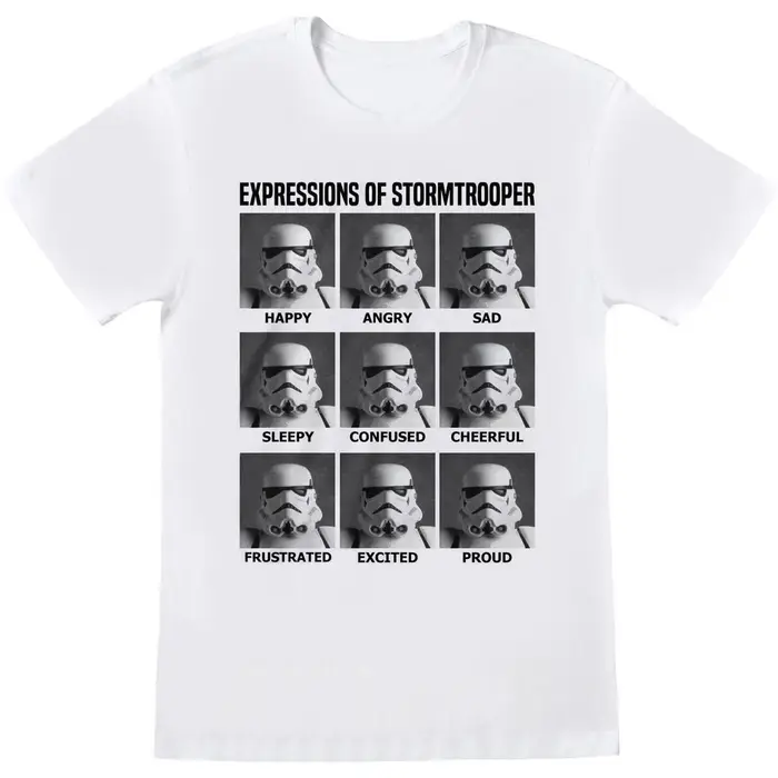 Disney T-shirt Expressions Of Stormtrooper Bianco