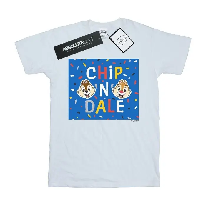 T-shirts a maniche lunghe Disney Chip N Dale Bianco