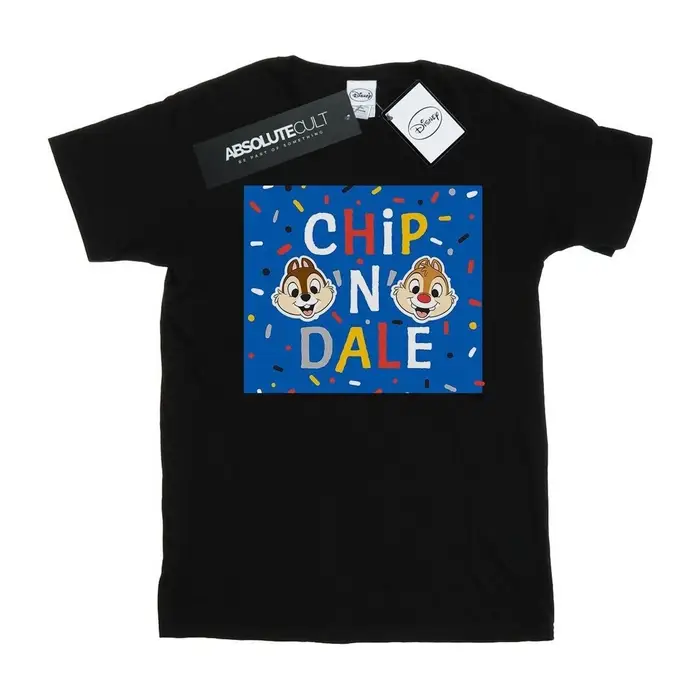 T-shirts a maniche lunghe Disney Chip N Dale Nero