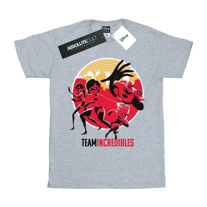 T-shirts a maniche lunghe Disney Incredibles 2 Team Incredibles Grigio