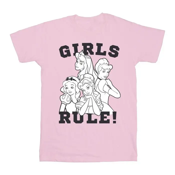 T-shirts a maniche lunghe Disney Princesses Girls Rule Rosso