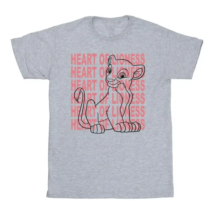 Disney T-shirts a maniche lunghe The Lion King Heart Of A Lioness Grigio