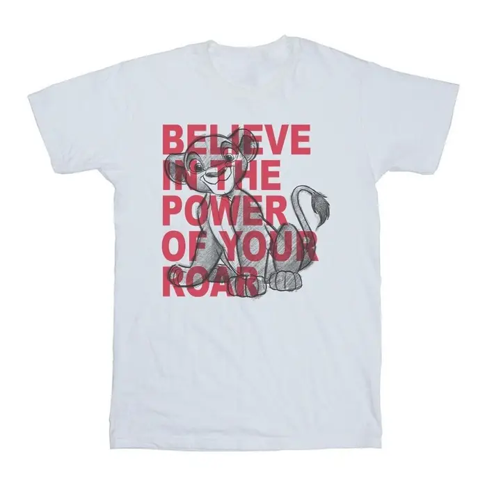 Disney T-shirts a maniche lunghe The Lion King Power Of Roar Bianco