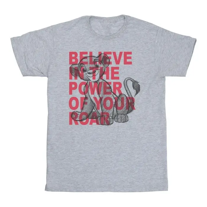 Disney T-shirts a maniche lunghe The Lion King Power Of Roar Grigio