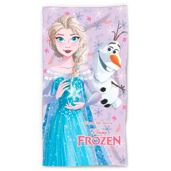 Disney Telo mare da bambina in cotone Frozen Elsa & Olaf Multicolore