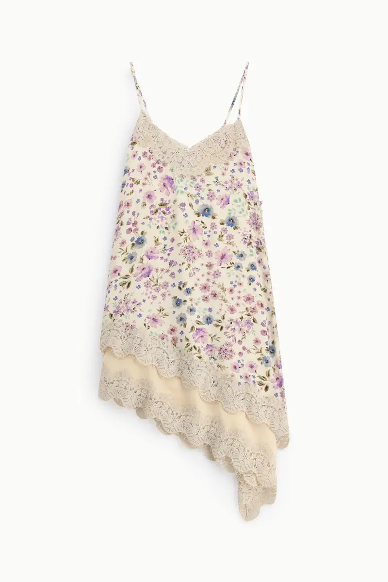 Dixie Abito mid-length con stampa floreale e pizzo