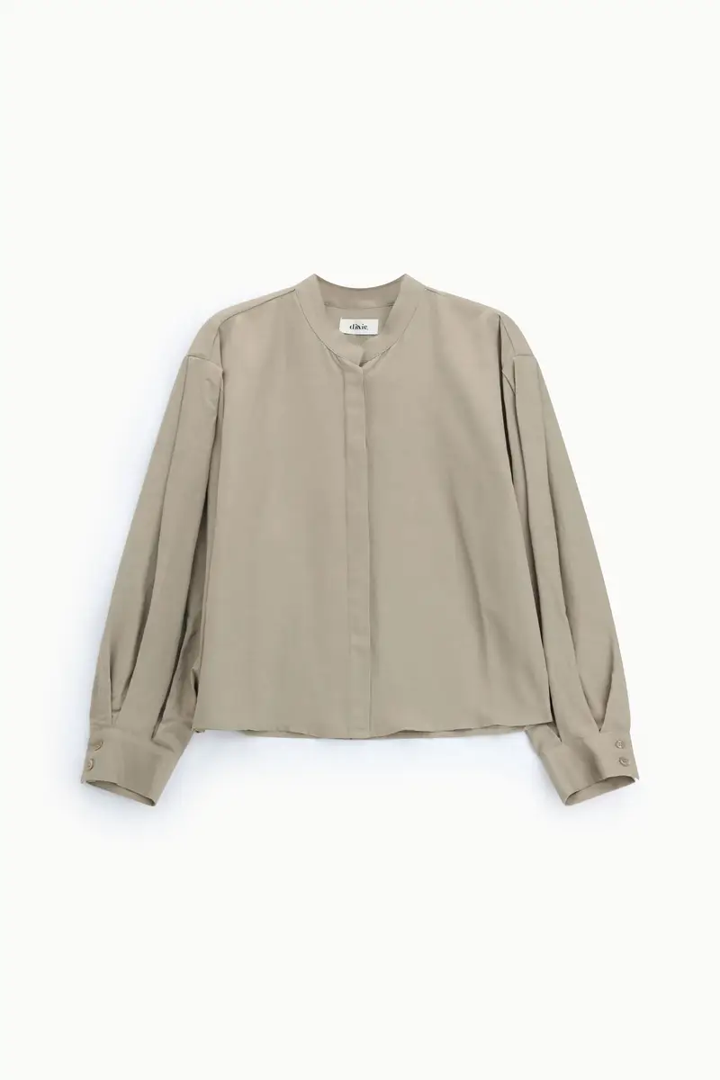 Dixie Camicia a maniche lunghe con colletto coreano