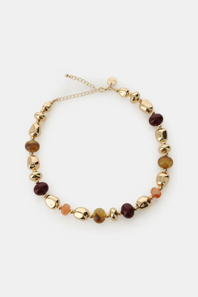 Dixie Collana con perle irregolari e chiusura regolabile