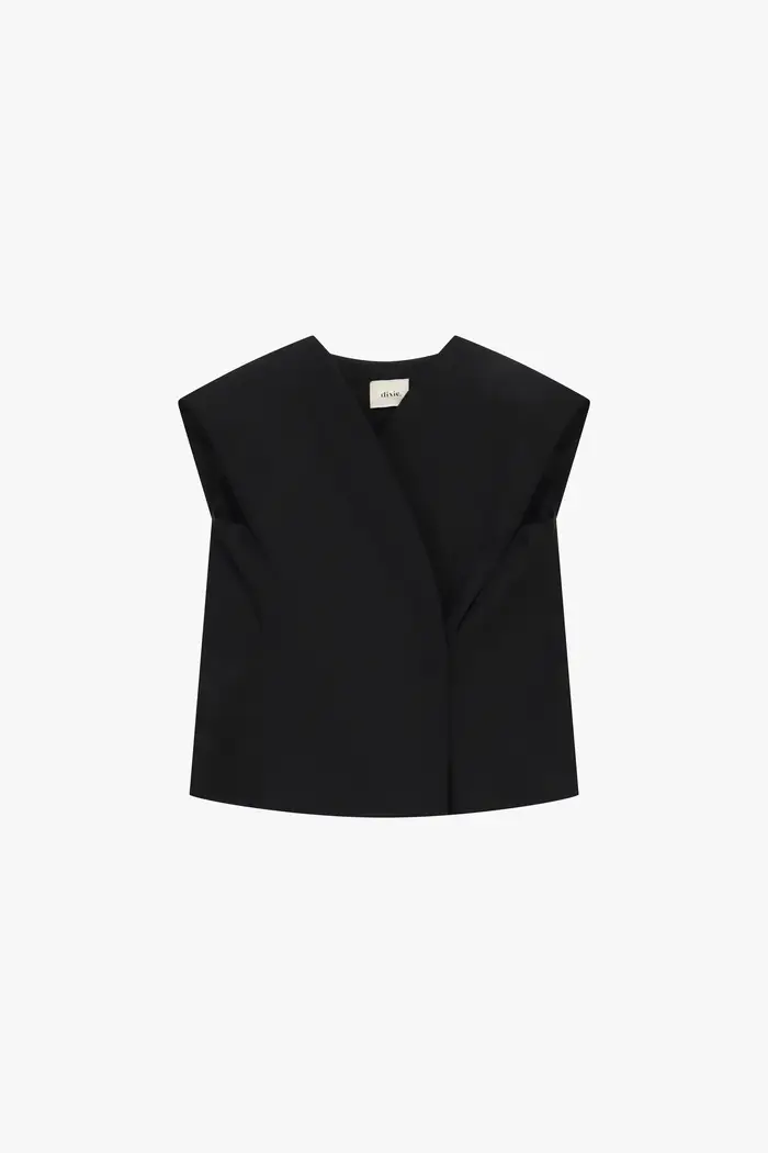 Dixie Gilet sartoriale con spalle strutturate e chiusura a bottoni